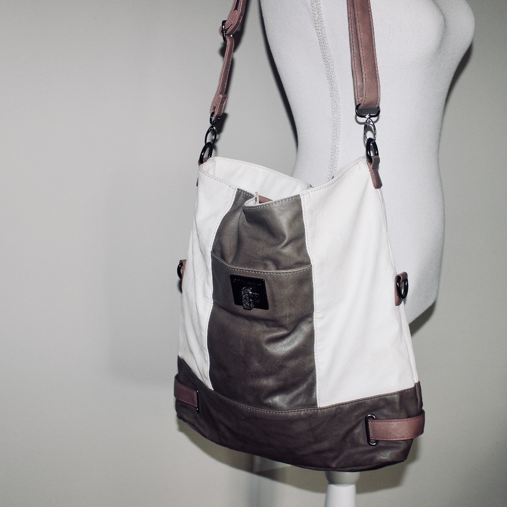 BCBG White & Tan Purse!